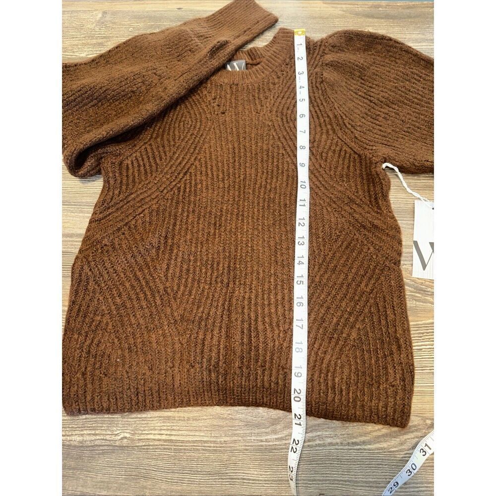Worthington Tortoise Brown Crew Neck Ribbed Knit Sweater. Size Small. $44. 9 - Picture 8 of 8